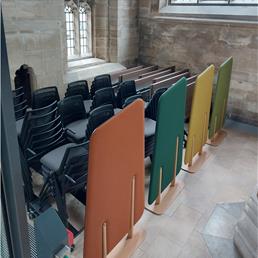 York Guildhall stacking chairs-screens 1
